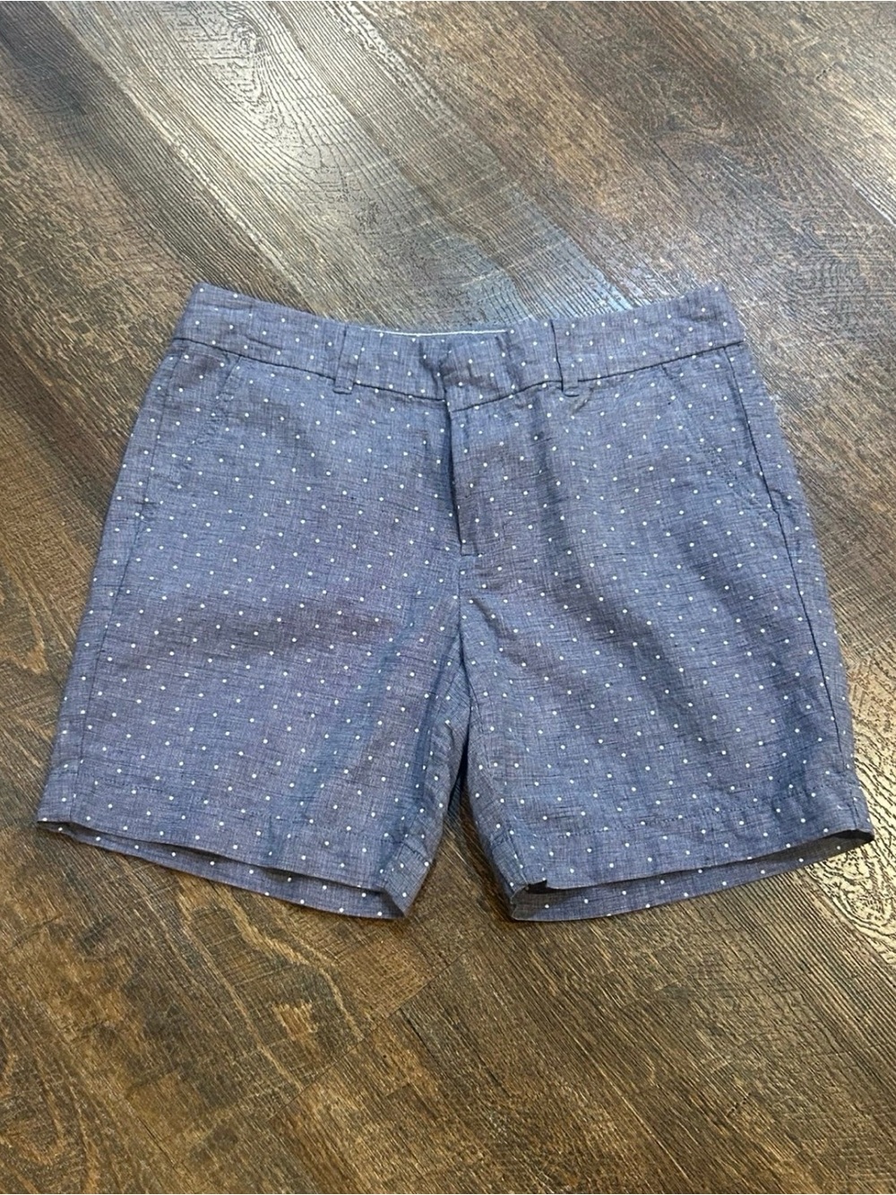 Tommy Hilfiger Blue Polka Dot Flat Front Women's Shorts